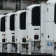 Refrigeration trucks being used as a temporary morgue are parked outside of Bellevue Hospital on April 5, 2020 in New York. - The coronavirus death toll in New York state spiked to 4,159, the governor said, up from 3,565 a day prior. The toll increase of 594 showed a slight decrease in the day-to-day number of lives lost compared to the previous day. Governor Andrew Cuomo told journalists it was too soon to tell whether the decrease from the previous record of 630 deaths in one day was statistically significant.